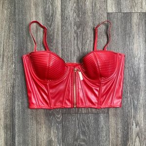 Meshki Intimates red bra top